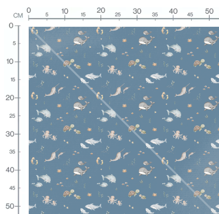 Sea Life Blue by Autumn River Studio