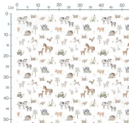 On The Farm White by Autumn River Studio