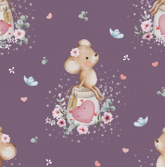 Mouse Collecting Love Berry by Autumn River Studio