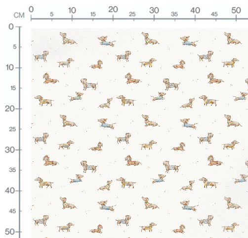 Dachshund Multi OffWhite by Autumn River Studio
